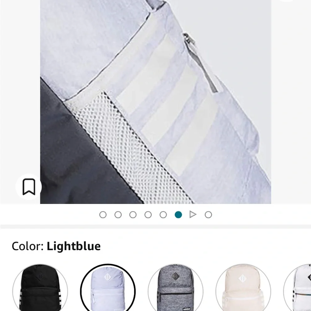 adidas Classic 3S Backpack, Pink Tint/White, One Size - light pink